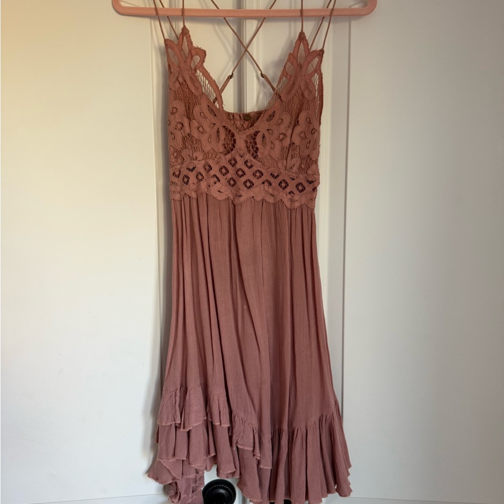 Textured Pink Top with Button Detail